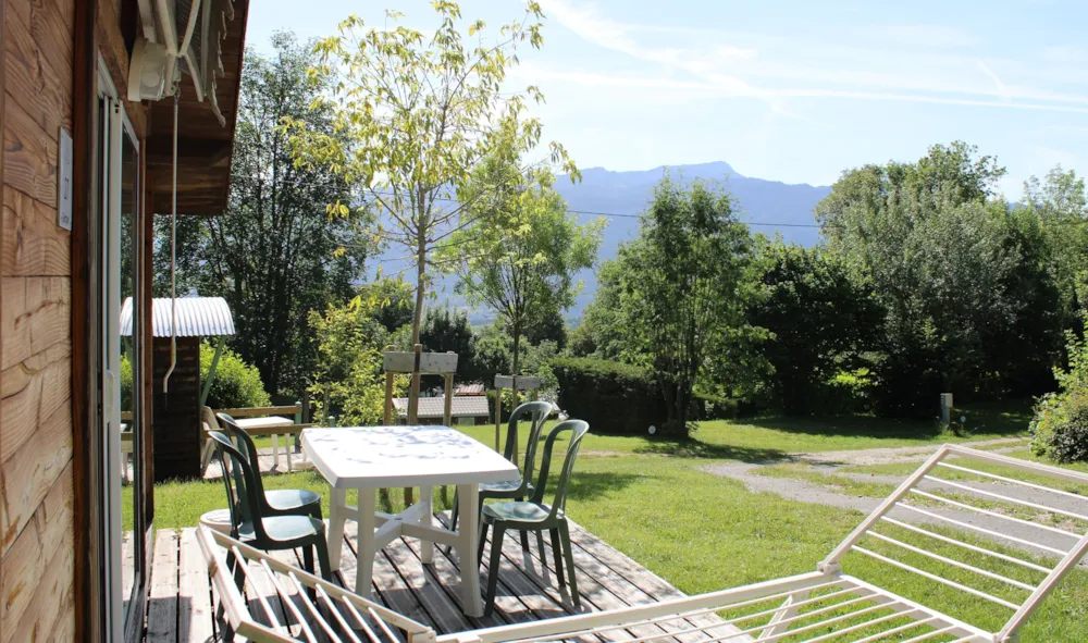 Location - 27.Chalet Gentiane 24M² Mezzanine - image n°2 - Camping Le Balcon De Chartreuse