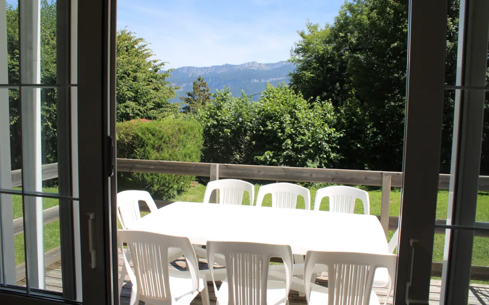 Location - 80.Mobile Home Noisette Clim - image n°3 - Camping Le Balcon De Chartreuse
