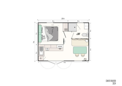 Mobile-home DUO IRIS - 1 bedroom - 20m²