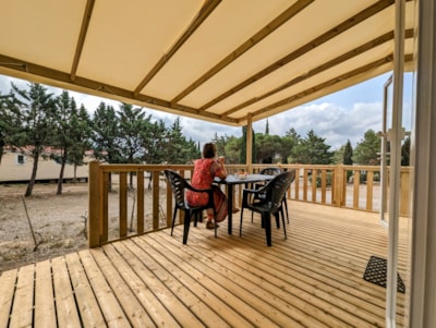 Mobile-home PREMIUM - Air co/TV/Dishwasher  - 3 bedrooms - 34m²