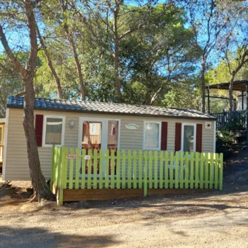 Huuraccommodatie(s) - Stacaravan Magnolia  - 2 Slaapkamers - 28M² - Camping Le Pinada