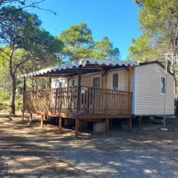 Huuraccommodatie(s) - Stacaravan Tout Confort - Clim/Tv - 3 Slaapkamers - 30M² - Camping Le Pinada