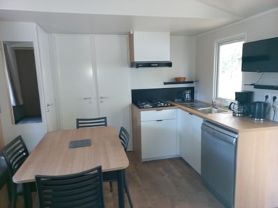 Mobile-home PREMIUM - Air co/TV/Dishwasher  - 3 bedrooms - 34m²
