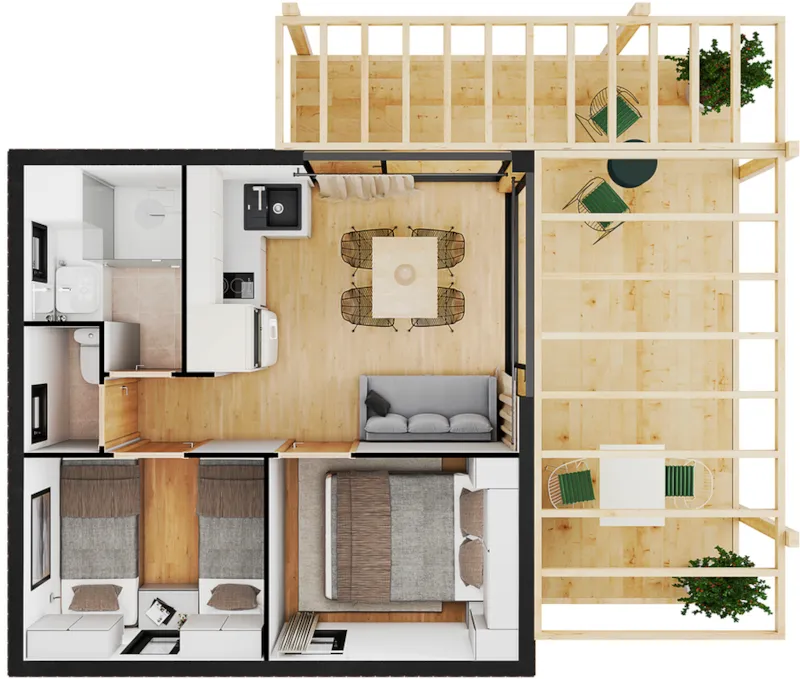 Bungalow Lodge Vue Mer Séjour En Demi-Pension