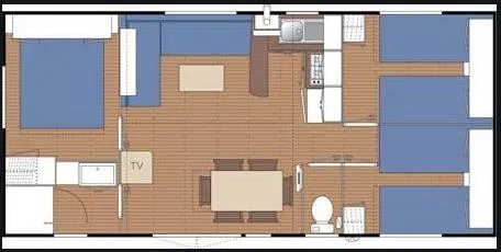 Accommodation - Mobile-Home Confort 3 Bedrooms - 32M² - image n°3 - Camping la Bissera