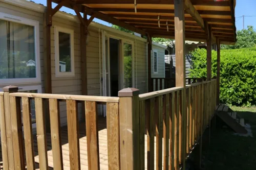 Location - Mobil-Home   2 Chambres 26M2 + Terrasse Couverte - image n°1 - Camping la Bissera