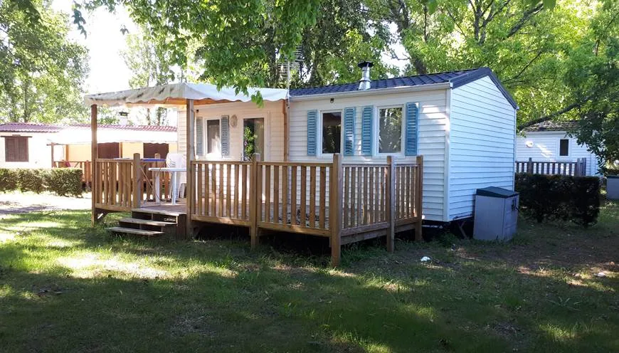 Location - Mobil Home Confort Family - 25M² - 2 Chambres - Terrasse Ombragée  - - Camping Ushuaïa Villages La Maïade