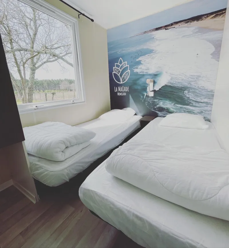 Mobil Home Confort Tribu - 35M² - 3 Chambres - Terrasse Couverte  -