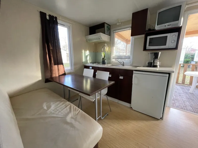 Mobil Home Confort Surfeur - 20M² - 2 Chambres - Terrasse Couverte - Tv -
