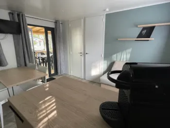 Location - Mobil Home Premium - 32M² - Climatisation - 2 Chambres - Terrasse Couverte - - Camping Ushuaïa Villages La Maïade