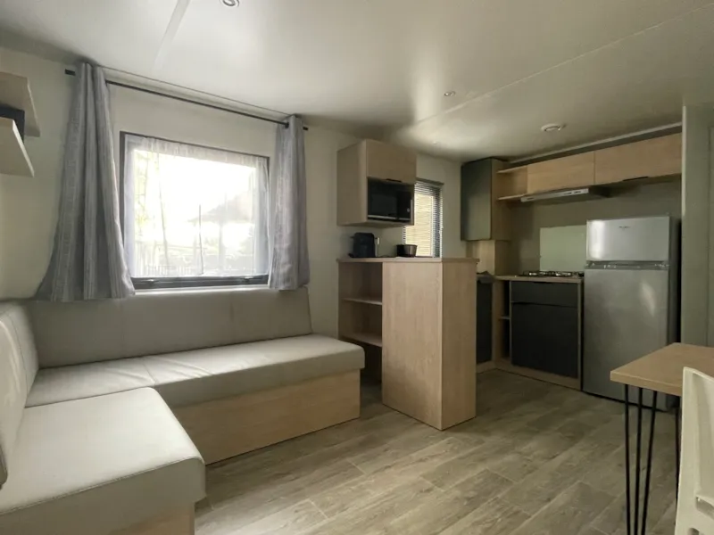 Mobil Home Premium - 32M² - Climatisation - 2 Chambres - Terrasse Couverte -