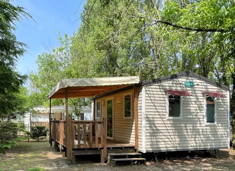 Mobil Home Confort Surfeur - 20M² - 2 Chambres - Terrasse Couverte - Tv -