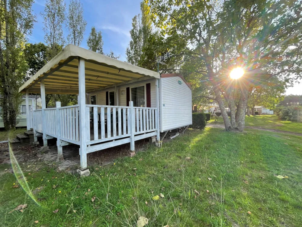 Location - Mobil Home Confort Tribu - 35M² - 3 Chambres - Terrasse Couverte  - - Camping Ushuaïa Villages La Maïade