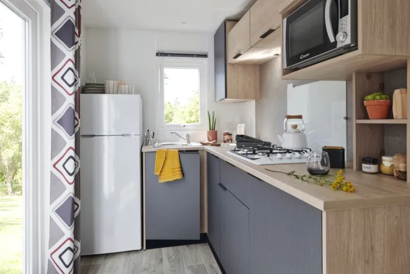 Mobil Home Premium - 30 M² - Climatisation - 2 Chambres - Terrasse Couverte -