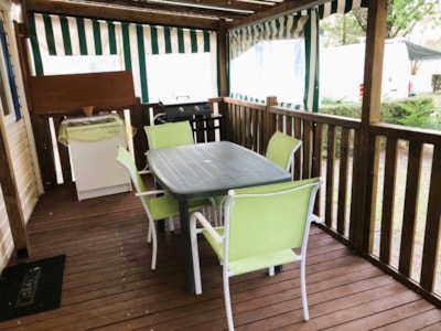 Mobile Home Comfort Family+ - Air-conditioned - 2 bedrooms - large terrace - — 4