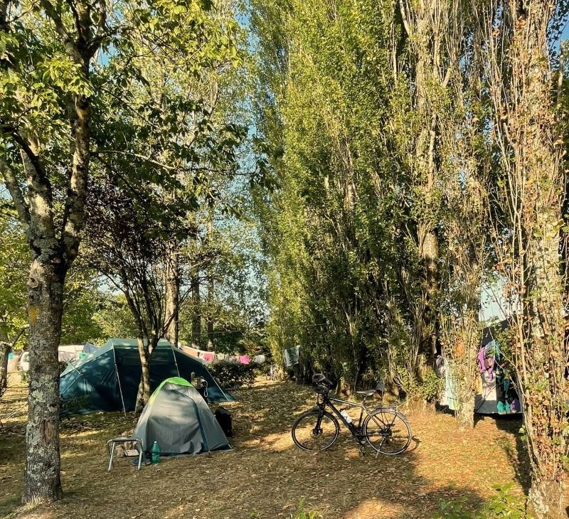 Kampeerplaatsen voor fietsers of wandelaars -