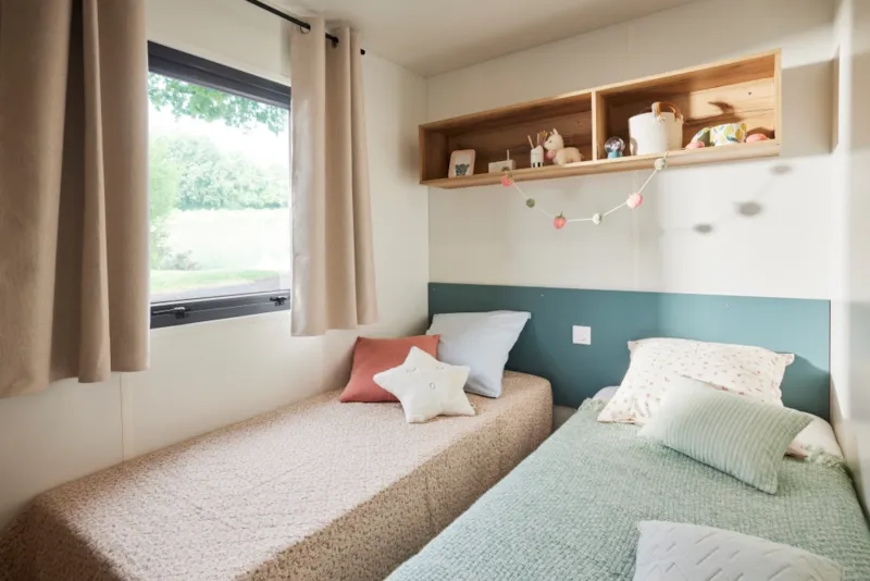 Mobil Home Premium+ - 35 M² - Climatisation - 3 Chambres - Belle Terrasse -