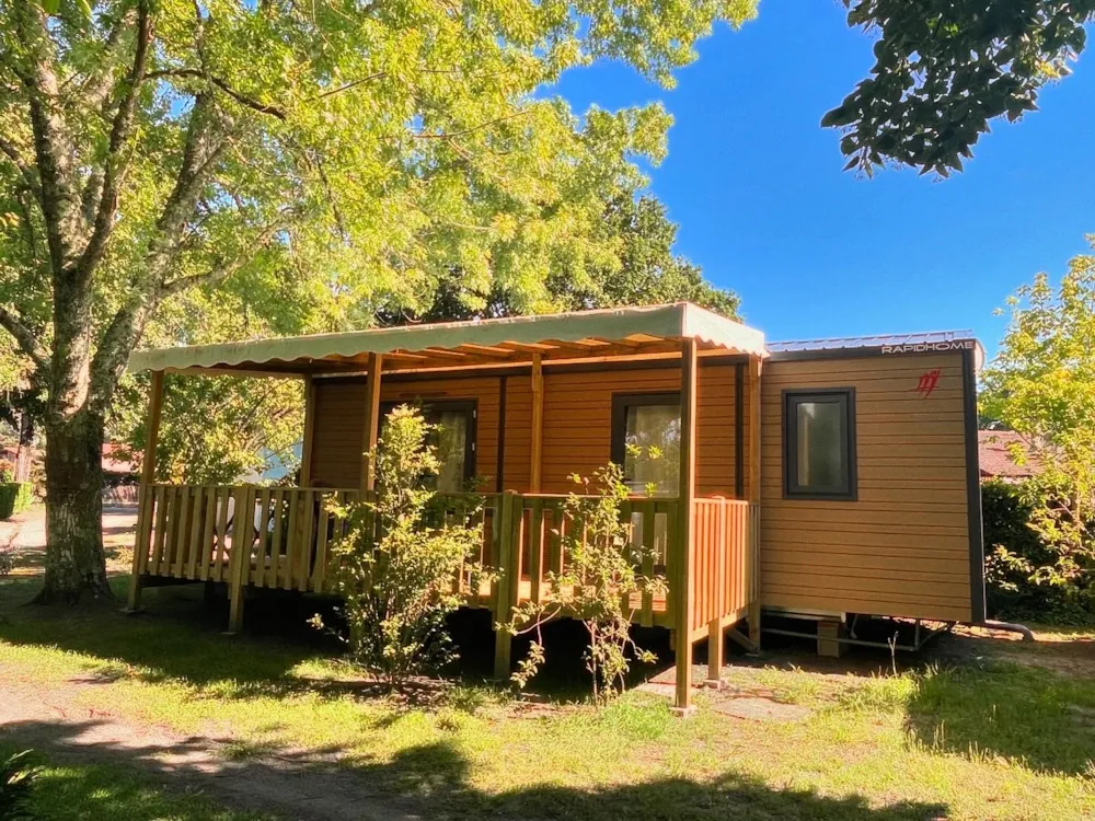 Location - Mobil Home Premium - 30 M² - Climatisation - 2 Chambres - Terrasse Couverte - - Camping Ushuaïa Villages La Maïade