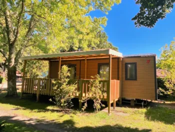 Location - Mobil Home Premium - 30 M² - Climatisation - 2 Chambres - Terrasse Couverte - - Camping Ushuaïa Villages La Maïade