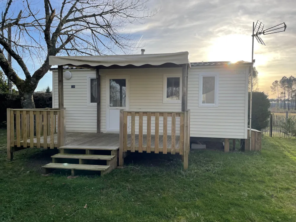 Location - Mobil Home Eco - 20M² - 2 Chambres - Belle Terrasse - - Camping Ushuaïa Villages La Maïade