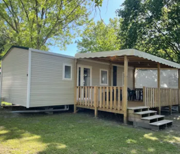 Mietunterkunft - Mobilheim Premium - 32M² - Klimaanlage - 2 Schlafzimmer - Überdachte Terrasse - - Camping la Maïade *** - Ushuaïa Villages