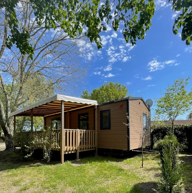 Mobil Home Premium - 30 M² - Climatisation - 2 Chambres - Terrasse Couverte -
