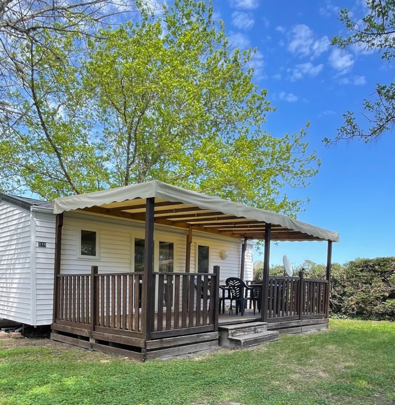 Mobil Home Eco Nature - 25m² - 2 chambres - belle terrasse -