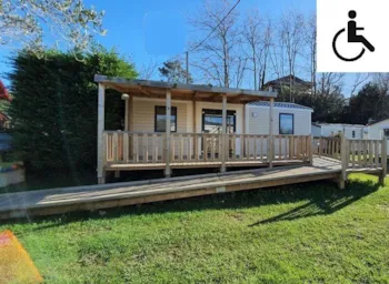 Mietunterkunft - Mobilheim Pmr 31M² 2 Zimmer + Terrasse 18M² - Camping Harrobia