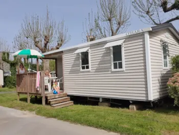 Mietunterkunft - Mobilheim 25M² 2 Zimmer + Terrasse 7M² - Camping Harrobia