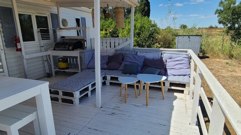 Mobil-Home N°101 - 2 Chambres - Vue Étang