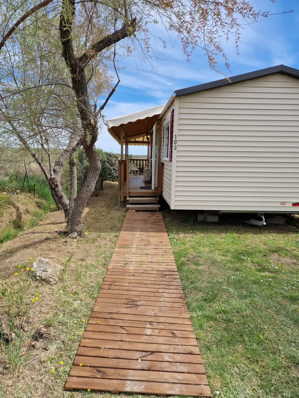 Accommodation - Mobile-Home Key West - 3 Bedrooms - Pond View - Camping de l'Arnel