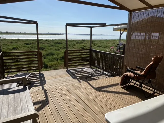 Accommodation - Mobile-Home Flamingo - 2 Bedrooms - Pond View - Camping de l'Arnel