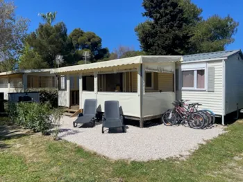 Mietunterkunft - Mobilheim N°88  - 3 Schlafzimmer - Camping de l'Arnel
