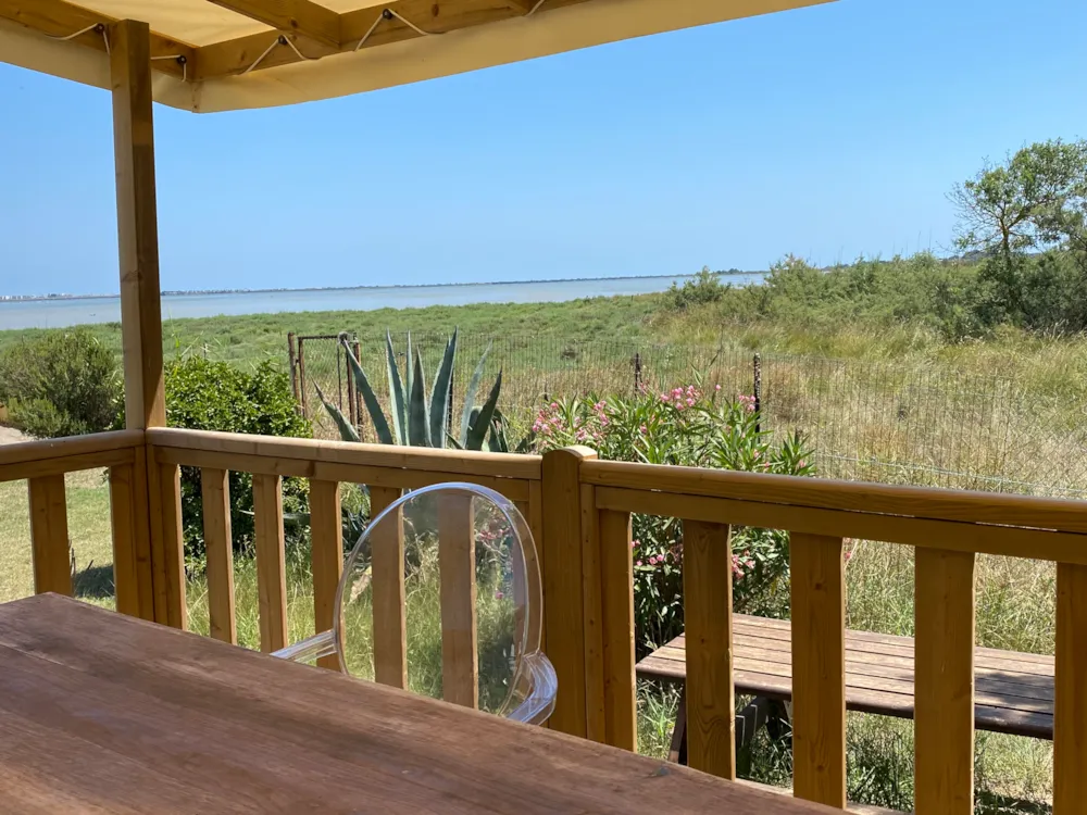 Accommodation - Mobile-Home Nest - 33M² - 3 Bedrooms - Pond View - Camping de l'Arnel