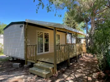 Mietunterkunft - Mobilheim Riviera Beach - 32M² - 2 Schlafzimmer - Camping de l'Arnel