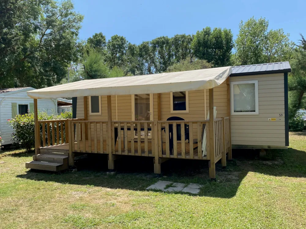 Location - Mobil-Home Nest Sun - 33M² - 3 Chambres - Camping de l'Arnel