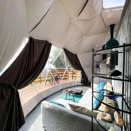 Mietunterkunft - Cocoon Geodätische Kuppel - image n°6 - Camping du Buisson