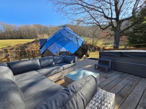 Huuraccommodatie(s) - Zome Met Sauna En Privé-Spa - image n°1 - Camping du Buisson
