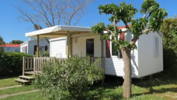 Mietunterkunft - Mobil-Home Basic+ 28M²,  2 Zimmzer, Terrasse - Camping Duna Munguy