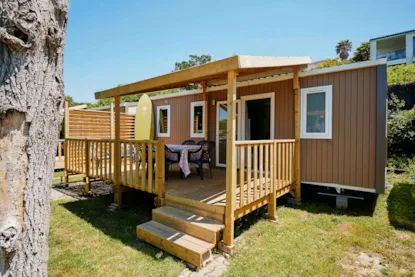 Nouveau !! Mobil-Home Tribu+, 28M2, 3 Chambres, Terrasse Semi Couverte