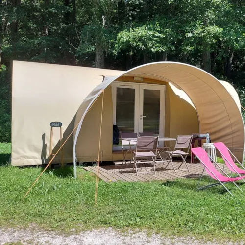 Location - Coco Sweet 16M² - 2 Chambres (Sans Sanitaire) + Terrasse Semi-Couverte 6M² - image n°1 - Flower Camping Ser Sirant
