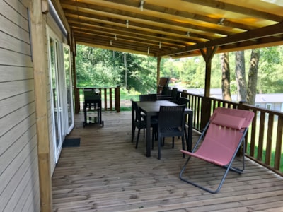 Mobile-Home Premium38.60m²- 3 bedroom - 2 bathroom + Half-covered terrace + Air co + Dishwasher