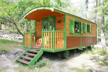 Mietunterkunft - Grüner Planwagen - Île de Loisirs de Buthiers