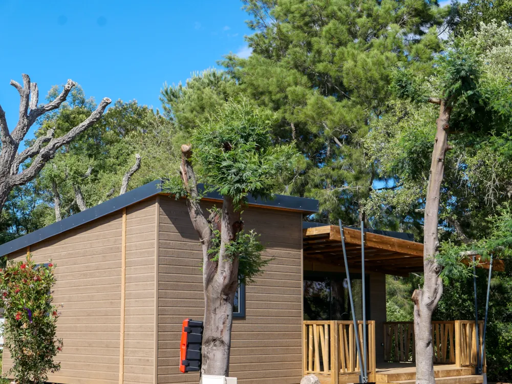 Huuraccommodatie(s) - Chalet Bucòlicu Met Vijverzicht Exclusive - Camping U Pinarellu