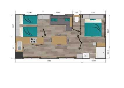 Mobil-Home Arradicata (Gamme Supérieure) - Samedi/Samedi -