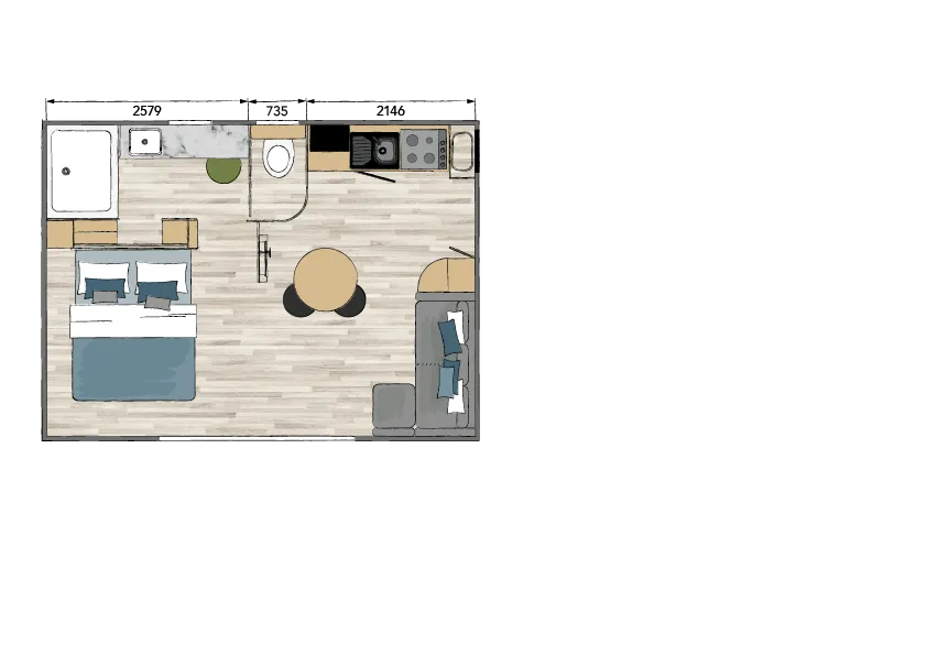 Location - Mobil-Home Riparia (Gamme Exclusive) - S - - U Pinarellu