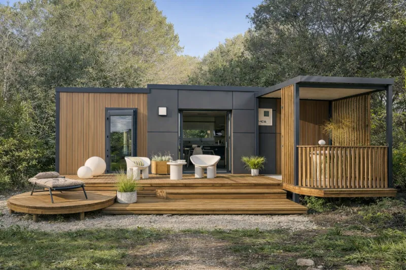 Mobil-Home Taos F4 + S2 Avec Bain Nordique (Gamme Exclusive) - Samedi/Samedi -