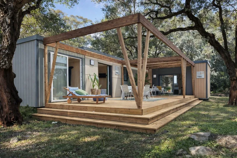 Mobil-Home Taos F6 + S2 Avec Bain Nordique (Gamme Exclusive) - Dimanche/Dimanche -