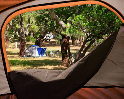 Igloo tent pitch -