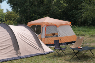 Family tent pitch -